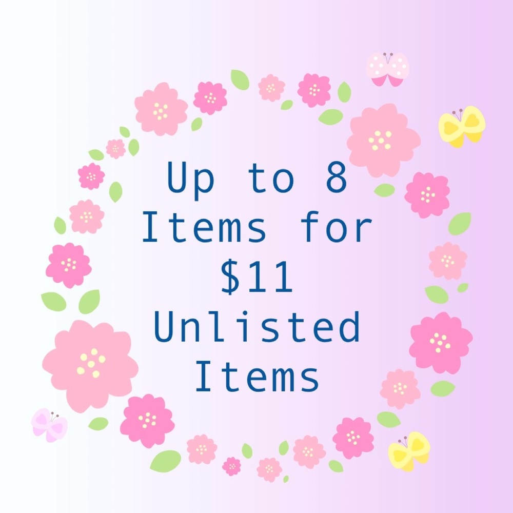 HELP ME CLEAR MY BINS SALE UNLISTED up to 8 items $11 misc clothing misc items